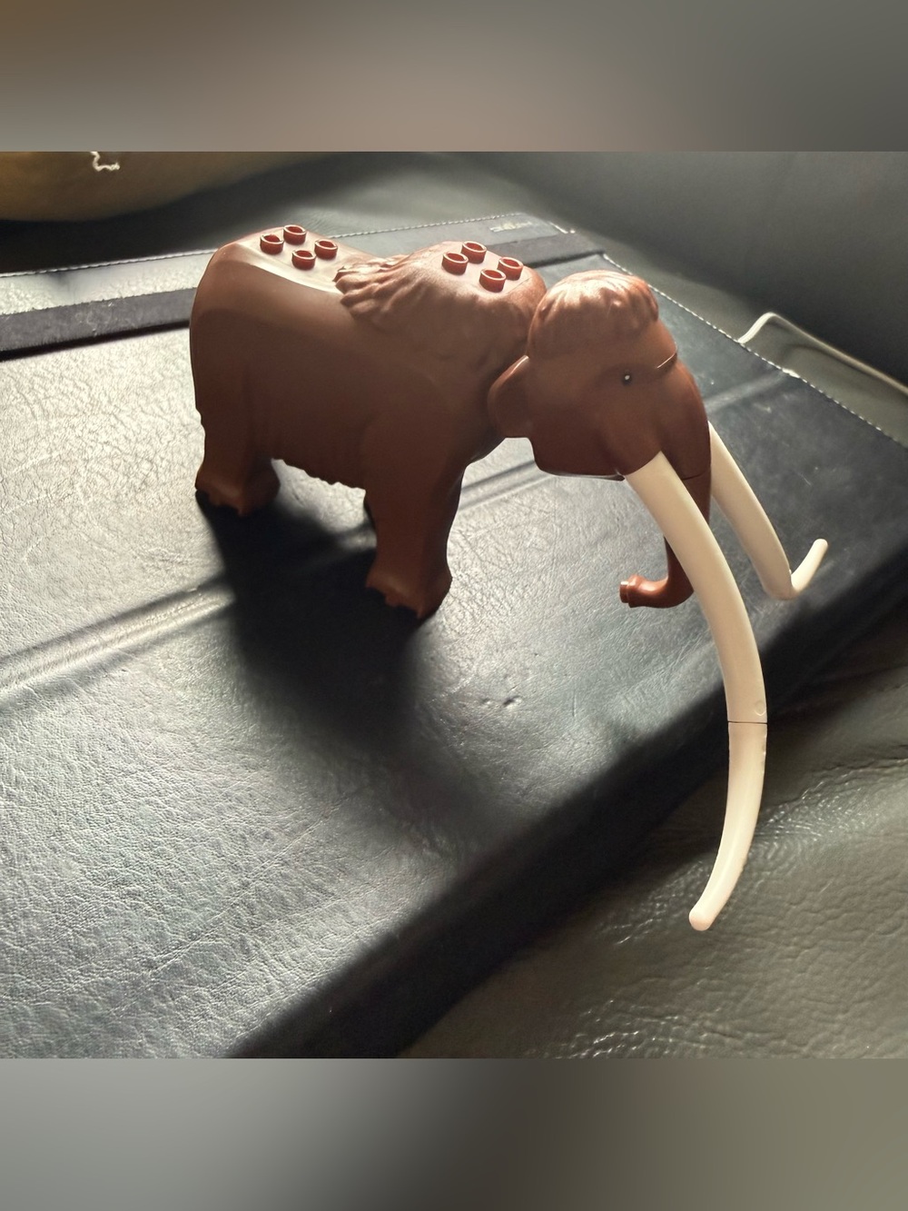 Lego Brown Woolly Mammoth with White Tusks